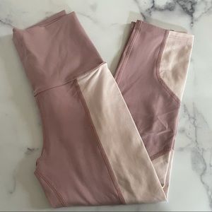 Live The Process Pink Cropped Leggings Size Small
